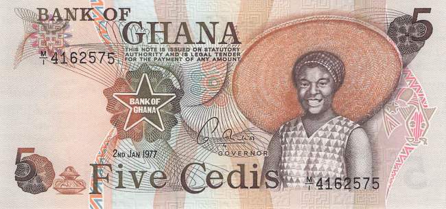 5 Cedis 1977 p15b